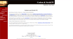 Desktop Screenshot of cashenandstrehl.com